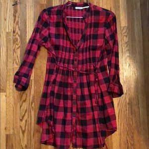 Red and black plaid shirt